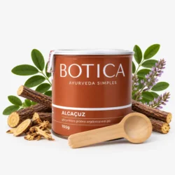 ALCAÇUZ ORGÂNICO EM PÓ - LATA COM DOSADOR 100G