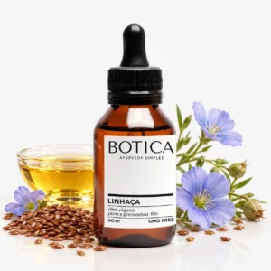 Óleo Vegetal de Linhaça Dourada • Puro e Prensado a Frio (60ml)